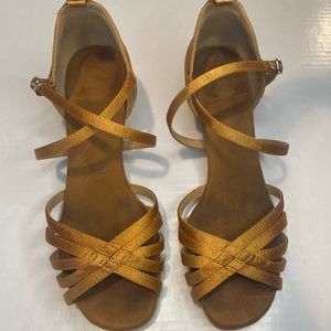 1.5” Tan Latin Dance Shoes